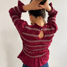 SC Half-High Neck Long-Sleeve Tops GOLB-SU4200