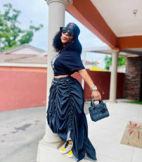 SC Plus Size Print Short Sleeve T Shirt Drawstring Skirt 2 Piece Set QYXZ-9171