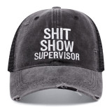 SC Embroidered Holes Baseball Sunscreen Hat YWXY-XYFS00017