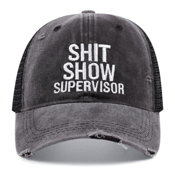 SC Embroidered Holes Baseball Sunscreen Hat YWXY-XYFS00017