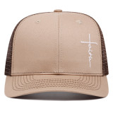 SC Letter Embroidered Sport Mesh Baseball Cap YWXY-XYFSMZ0004