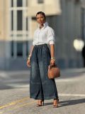 SC Retro Denim Loose Wide Leg Jeans GYLN-2530