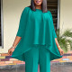 SC Plus Size Irregular Loose Tops GCZF-8615