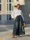 SC Plus Size Retro Patchwork Wide-Leg Jeans GYLN-2532