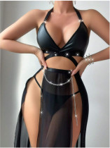 SC Sexy Halterneck See Through Backless Lingerie Set YQ-8249