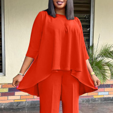 SC Plus Size Irregular Loose Tops GCZF-8615