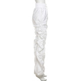 SC Solid Color Ruched Loose Pants XEF-K22P17901