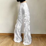 SC Solid Color Ruched Loose Pants XEF-K22P17901