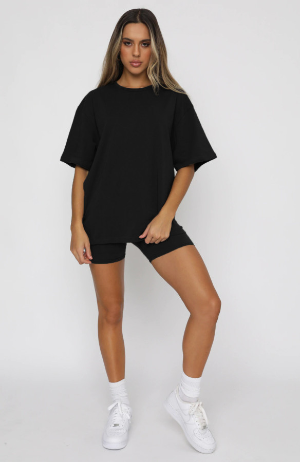 SC Short Sleeve Solid Color Two Piece Shorts Set SSNF-211051