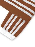 SC Plus Size Stripe Patchwork V Neck Long Dress ZDF-33107
