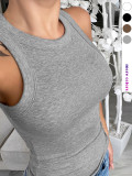 SC Solid Color Sleeveless Tank Tops ZDF-31702