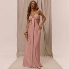 SC Hollow Out Tie Up Loose Jumpsuit GZJQ-K25Q90011