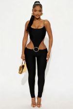SC Hollow Out Sling Tight Jumpsuit SHD-9600