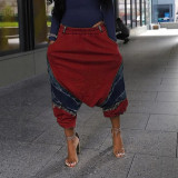 SC Patchwork Denim Loose Harlen Jeans LSD-LD2465