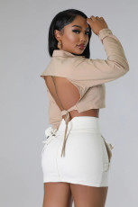 SC Plus Size Long Sleeve Short Blouses GHXF-HX0320