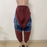 SC Patchwork Denim Loose Harlen Jeans LSD-LD2465