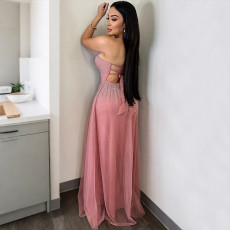 SC Sexy Hot Drill Tie Up Sling Evening Dress CYA-902059