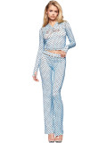 SC Letter Print Long Sleeve Hooded Two Piece Pants Set CH-25071