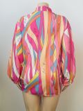 SC Plus Size Long Sleeve Print Shirt GAWE-5347