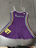 SC Letter Print Sling Sport Mini Dress GFCF-1454