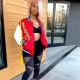 SC Plus Size Print Color Block Patchwork Jackets GAWE-5598