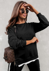 SC Solid Color Long SleeveTwo Piece Pants Set BS-YZ1423