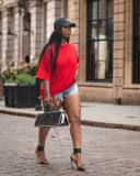 SC Plus Size Solid Color Loose Pullover T Shirt GYLN-38006