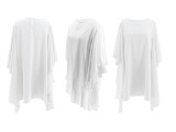 SC Plus Size Solid Color Loose Bat Sleeve Mini Dress QHMD-D3022