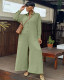 SC Plus Size Solid Color Loose Wide Leg Jumpsuit GQLK-KG1169