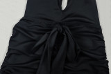 SC Solid Color Sleeveless Split Maxi Dress GJYO-303131