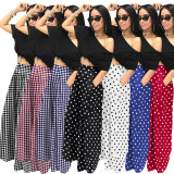 SC Plus Size Print Loose Wide Leg Pants SH-390198