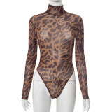 SC Mesh Long Sleeve Bodysuit Tight Two Piece Pants Set GSBD-D25ST200