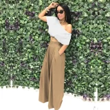 SC Plus Size Solid Color Loose Wide Leg Pants SH-S2018
