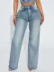SC Hot Drill Straight Jeans SH-391414