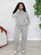 SC Long Sleeve Solid Color Two Piece Pants Set SH-391434