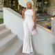 SC Sleeveless Solid Color Backless Maxi Dress GJYO-303622