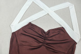 SC Solid Color Sling Backless Flare Jumpsuit GJYO-006295