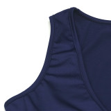 SC Solid Color Ruched Sleeveless Mini Dress GAXB-W214DS