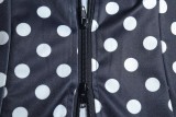 SC Polka Dot Print Long Sleeve Two Piece Skirts Set GJYO-711688