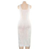 SC Solid Color Sleeveless Maxi Dress GAXB-A616DS