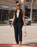 SC Sleeveless Vest Blazer Two Piece Pants Set AIL-032