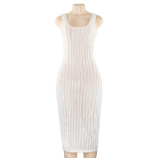 SC Solid Color Sleeveless Maxi Dress GAXB-A616DS