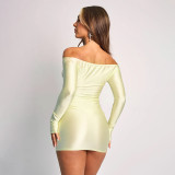 SC Off Shoulder Backless Mini Dress GAXB-D005DS