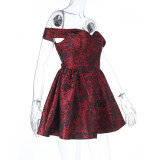SC Off Shoulder Backless Mini Dress FL-25080
