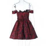 SC Off Shoulder Backless Mini Dress FL-25080