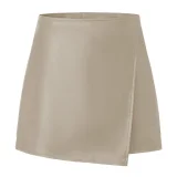 SC Flap PU Leather Zipper Culottes ANDF-7920