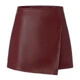 SC Flap PU Leather Zipper Culottes ANDF-7920