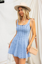SC Sleeveless Slim Denim Dress GYAN-8951