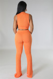 SC Solid Color Sleeveless Two Piece Pants Set FENF-5001