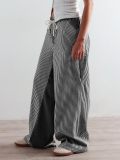SC Loose Color Block Wide Leg Jeans GYAN-059
